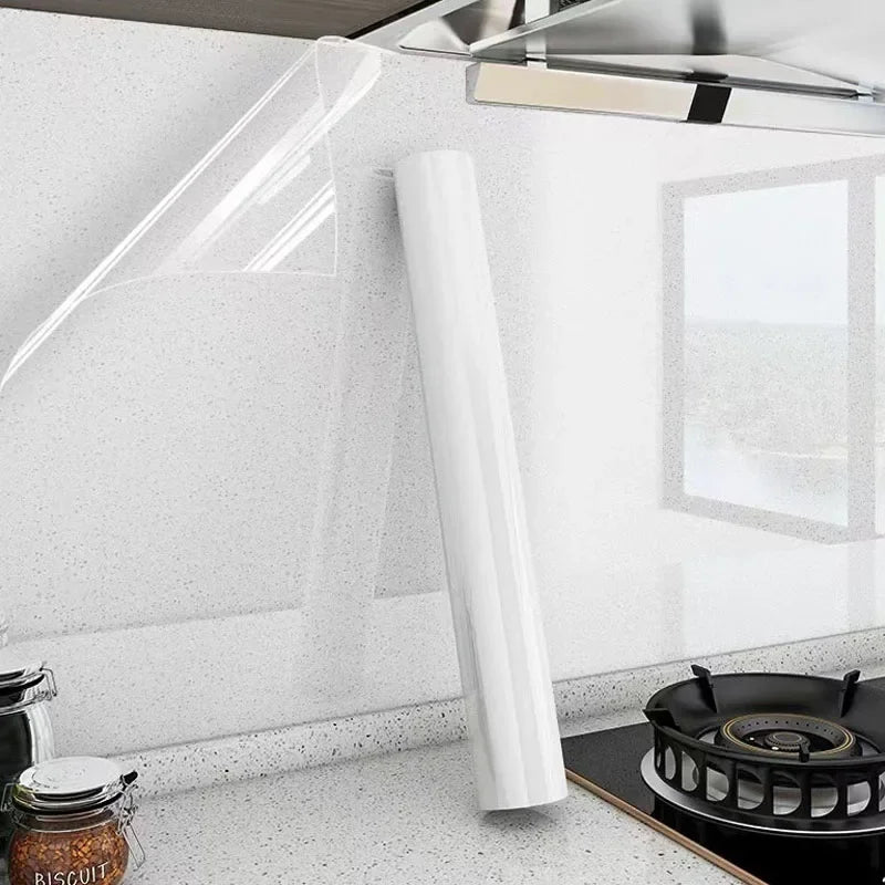 Transparent Waterproof Kitchen Wallpaper – Oil & Stain Resistant / Papel Pintado de Cocina Transparente Impermeable